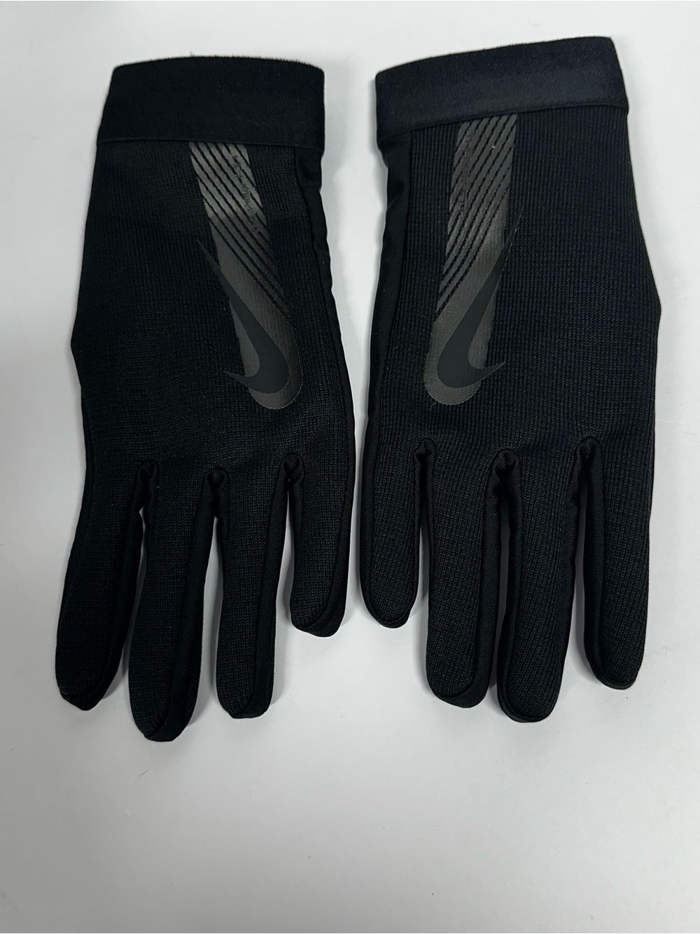 Nike Men’s Black small therma-fit academy gloves soccer
